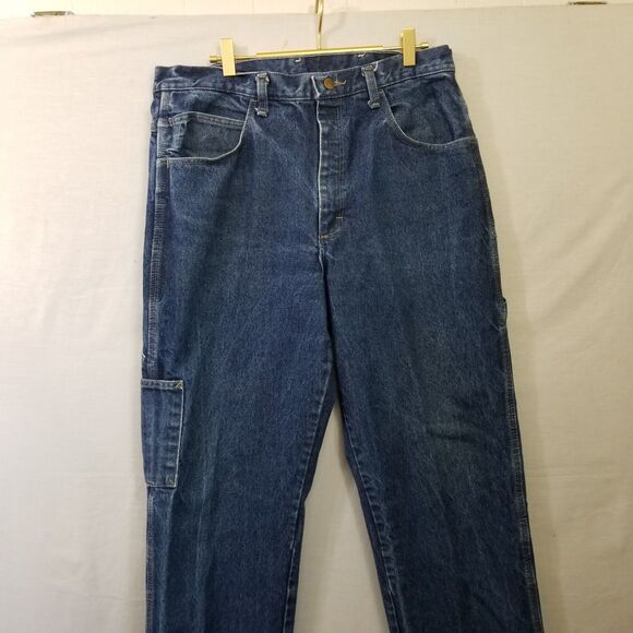 BULWARK FR Mens Blue Denim Fire Flame Resistant  Work Jeans Size 34 X 35 PEJ8DW5 - Picture 3 of 16